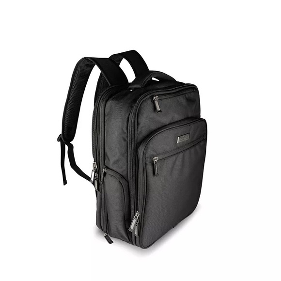LOT 2 Kenneth Cole Reaction Brooklyn Commuter 16" Backpack - Navy and Charcoal - Picture 15 of 15